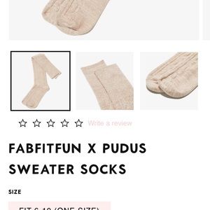 Over the knee sweater socks